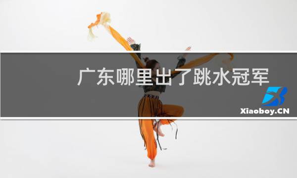 广东哪里出了跳水冠军