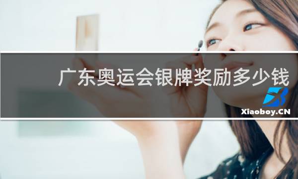 广东奥运会银牌奖励多少钱