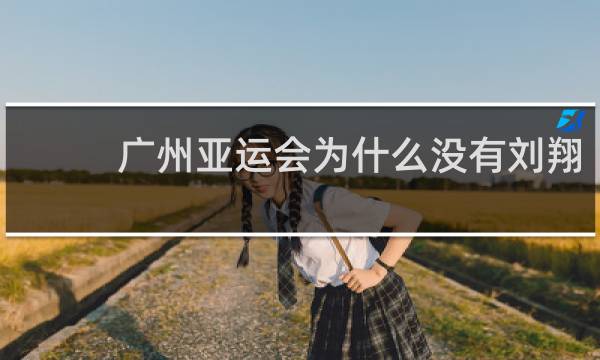 广州亚运会为什么没有刘翔