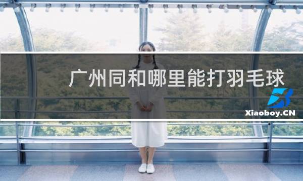 广州同和哪里能打羽毛球