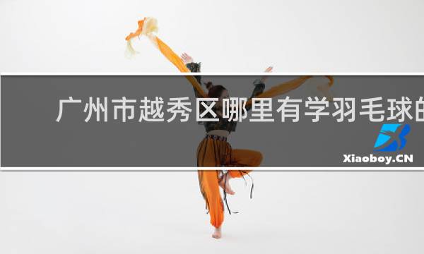 广州市越秀区哪里有学羽毛球的