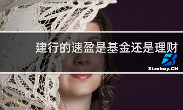 建行的速盈是基金还是理财