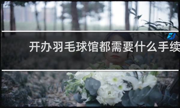 开办羽毛球馆都需要什么手续