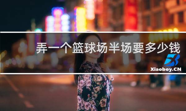 弄一个篮球场半场要多少钱