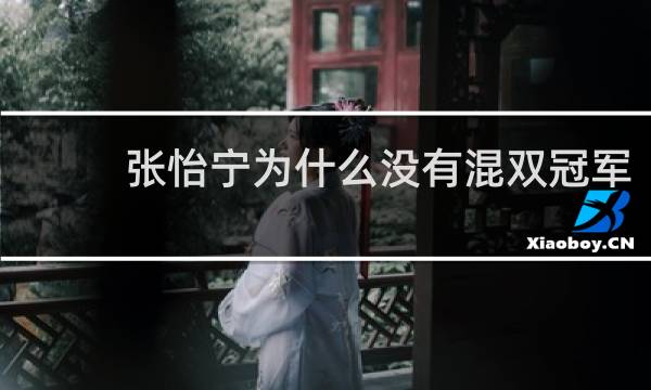 张怡宁为什么没有混双冠军