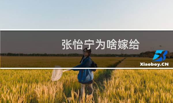 张怡宁为啥嫁给