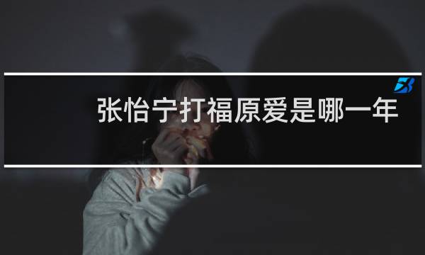 张怡宁打福原爱是哪一年