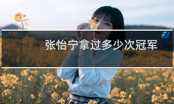 张怡宁拿过多少次冠军
