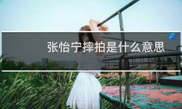 张怡宁摔拍是什么意思