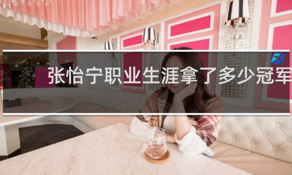 张怡宁职业生涯拿了多少冠军