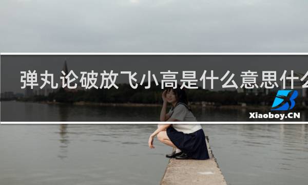 弹丸论破放飞小高是什么意思什么梗