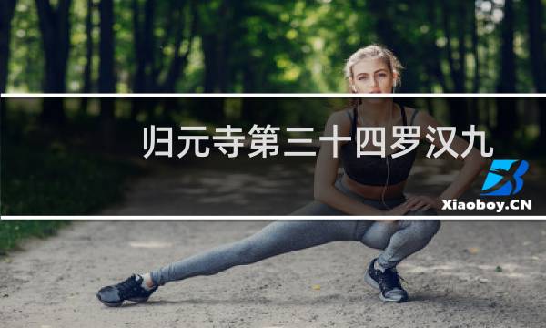 归元寺第三十四罗汉九摩罗，多尊者签，林圣山满美果，深海礁满凶险宝藏，故固守一亩宅，天天修心。图片