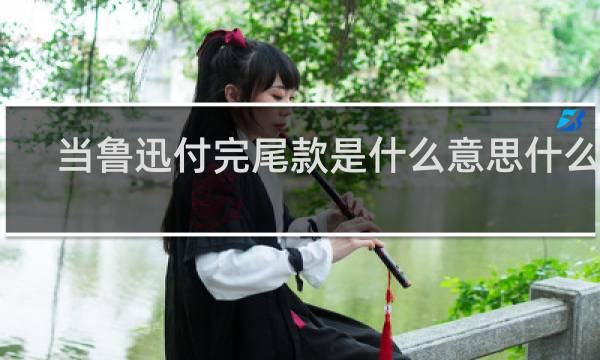 当鲁迅付完尾款是什么意思什么梗