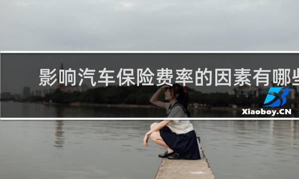 影响汽车保险费率的因素有哪些