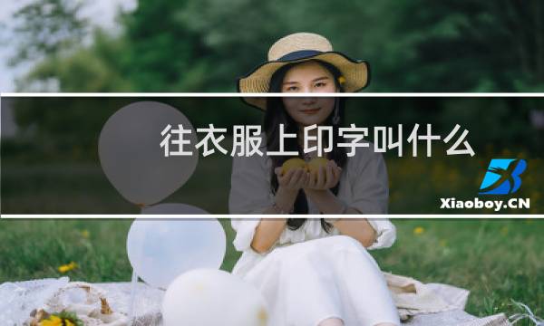 往衣服上印字叫什么