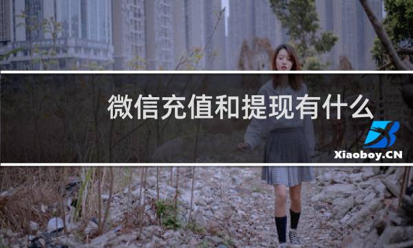 微信充值和提现有什么区别（微信零钱充值和提现有什么区别）