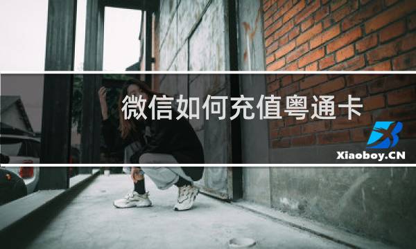 微信如何充值粤通卡