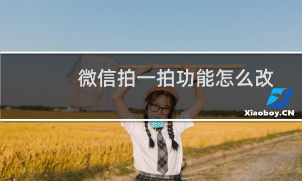 微信拍一拍功能怎么改文字（微信拍一拍功能添加字）图片