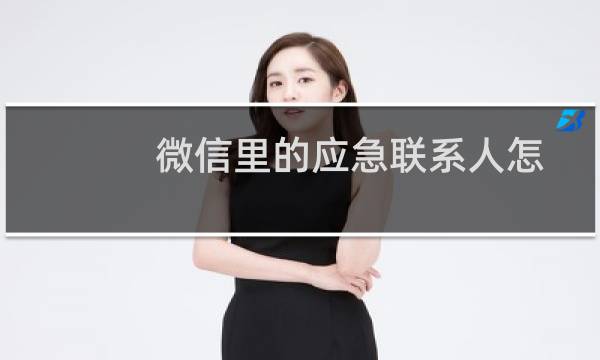 微信里的应急联系人怎么设置