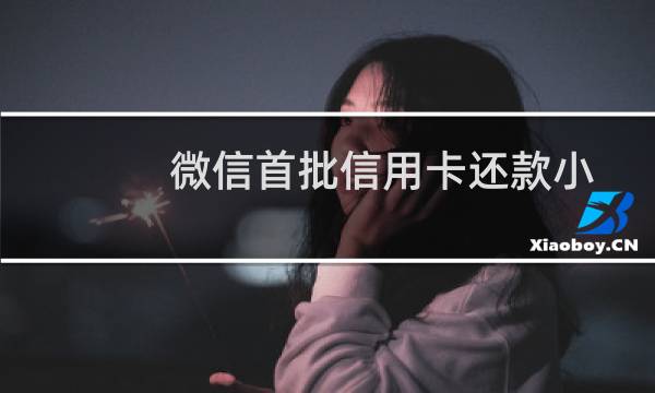 微信首批信用卡还款小程序上线:一键还信用卡