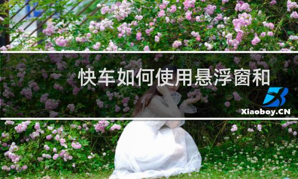 快车如何使用悬浮窗和迷你列表