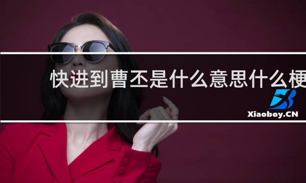 快进到曹丕是什么意思什么梗