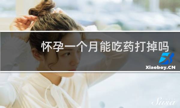 怀孕一个月能吃药打掉吗