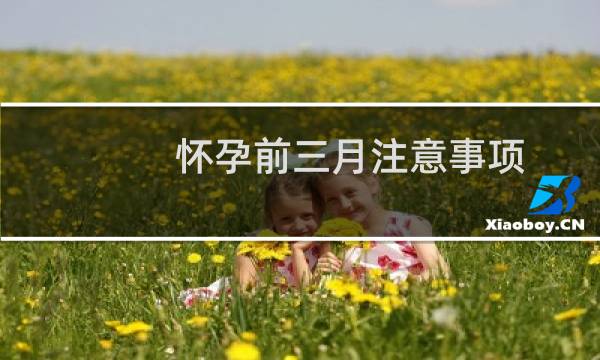 怀孕前三月注意事项（怀孕qq群）