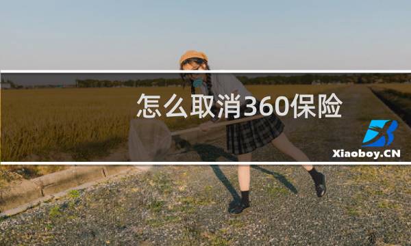 怎么取消360保险图片