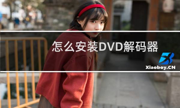 怎么安装DVD解码器?DVD解码器安装图文教程