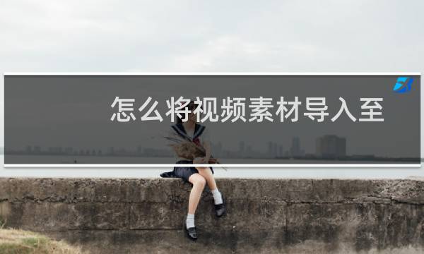 怎么将视频素材导入至pr软件中