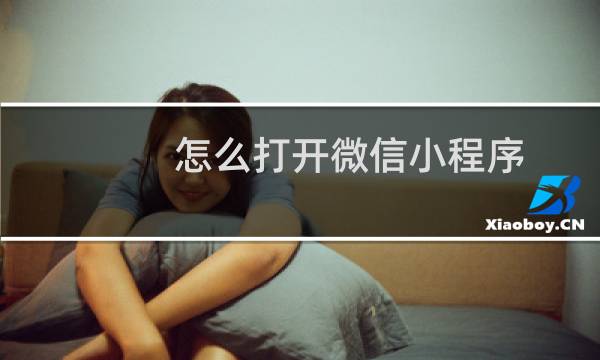 怎么打开微信小程序