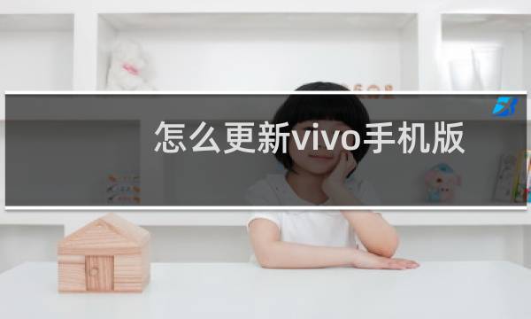 怎么更新vivo手机版本
