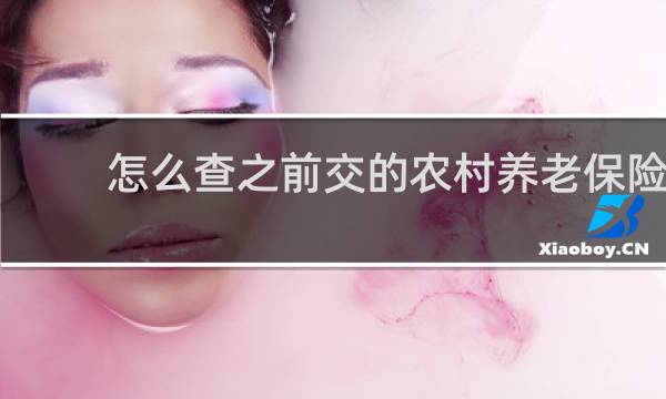 怎么查之前交的农村养老保险