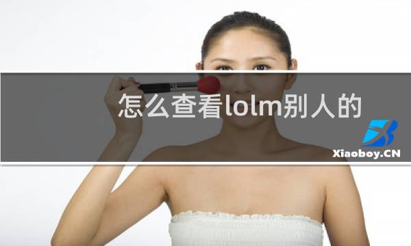 怎么查看lolm别人的战绩图片