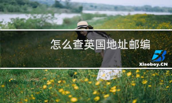 怎么查英国地址邮编