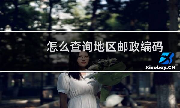 怎么查询地区邮政编码