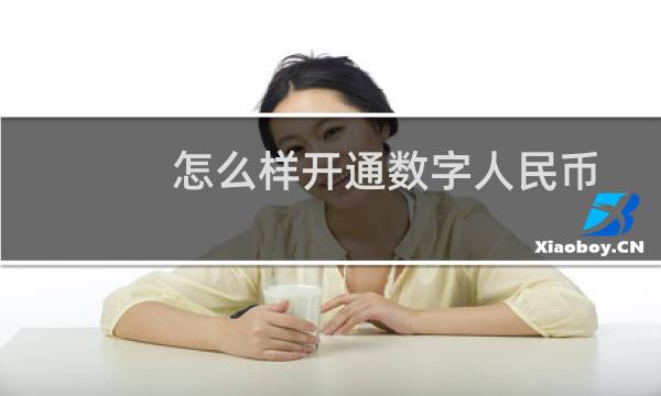 怎么样开通数字人民币（数字人民币如何开户）