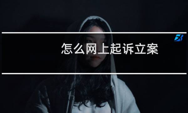 怎么网上起诉立案（怎么网上购物）图片