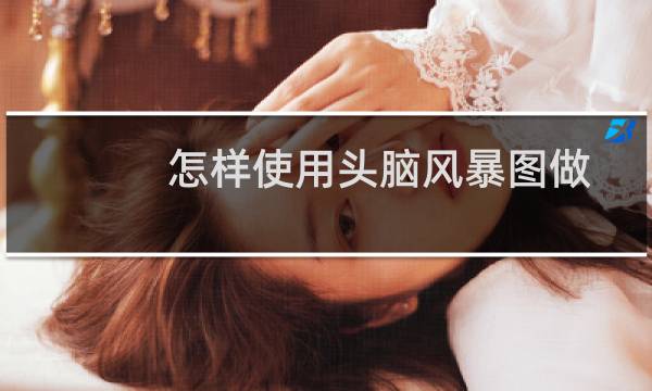 怎样使用头脑风暴图做演示