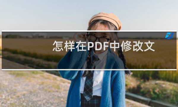 怎样在PDF中修改文字