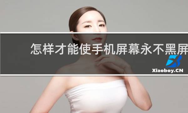 怎样才能使手机屏幕永不黑屏