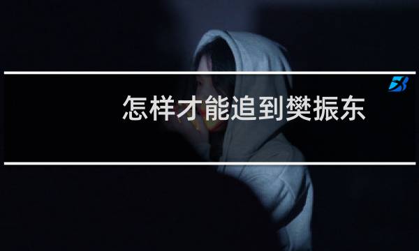 怎样才能追到樊振东