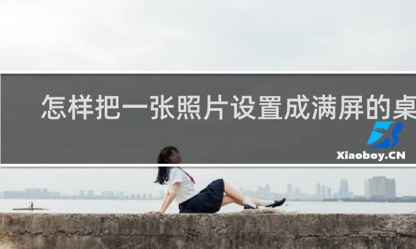 怎样把一张照片设置成满屏的桌面