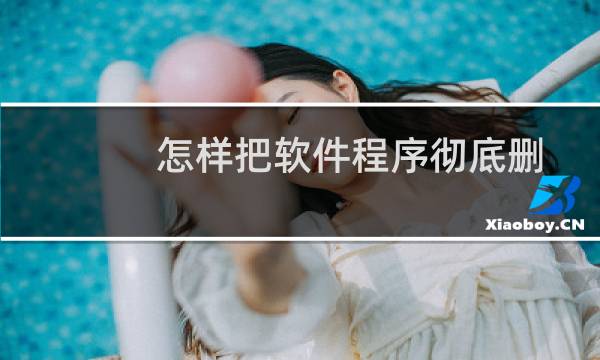 怎样把软件程序彻底删除掉？