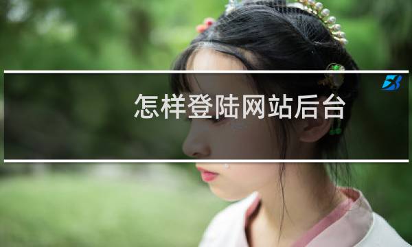 怎样登陆网站后台