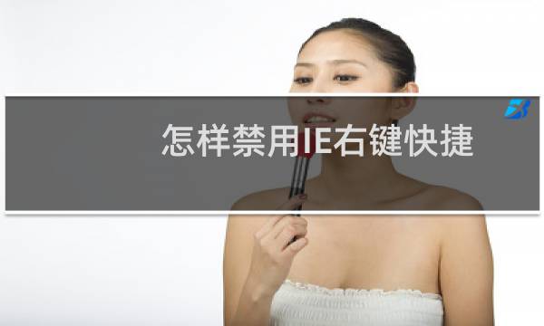 怎样禁用IE右键快捷菜单