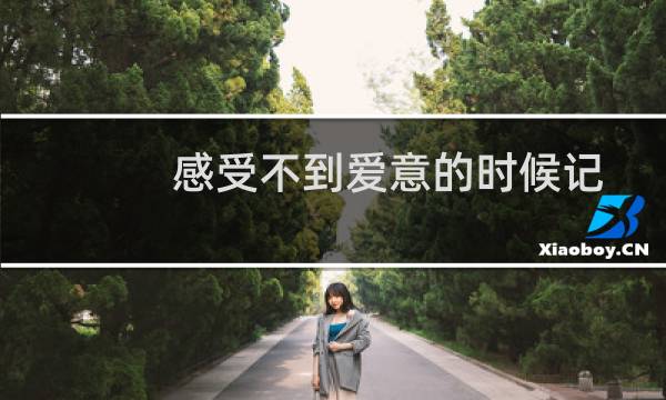 感受不到爱意的时候记得全身而退这句话出自哪里图片