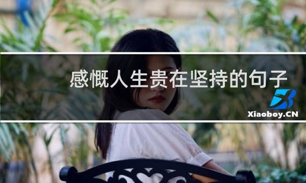 感慨人生贵在坚持的句子 表达感慨人生贵在坚持的句子