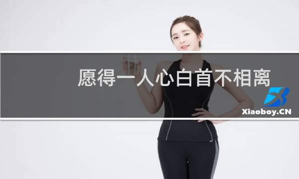 愿得一人心白首不相离